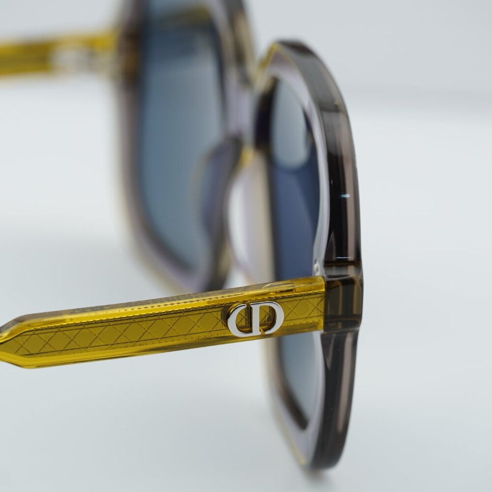 Dior DIORHIGHLIGHT S1I 60B0 Square Sunglasses - Yellow/Blue - Picture 2 of 13